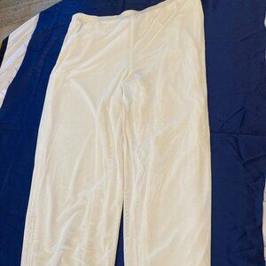 Chicos Travelers Pants SZ 3 US XL/16 Wide Leg Athleisure Stretch Resortwear